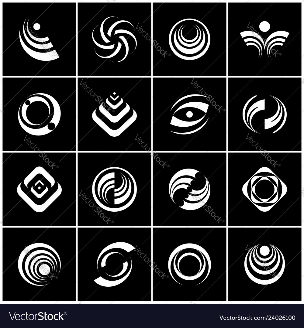 Design elements set vector image Design elements set