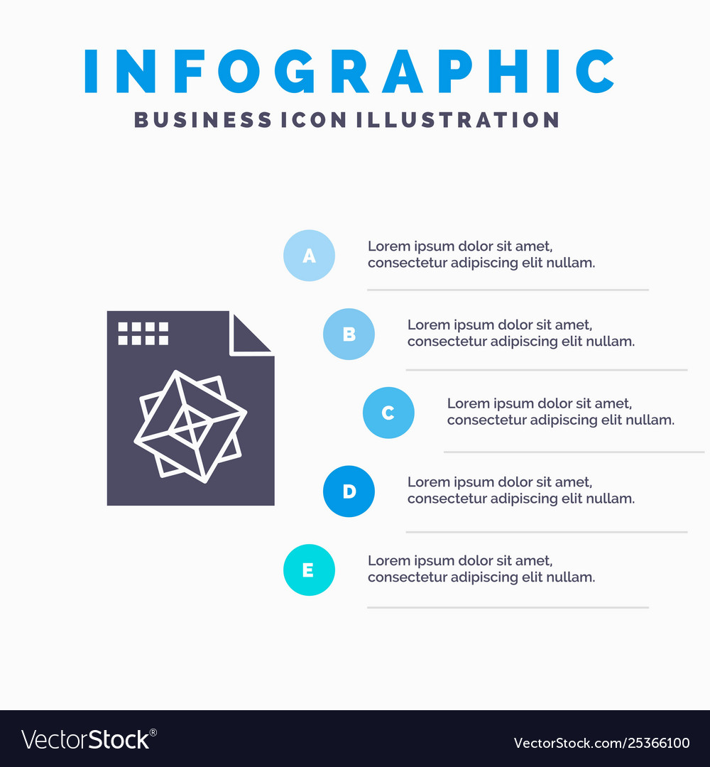 File processing 3d design infographics Vector Image File processing 3d design infographics