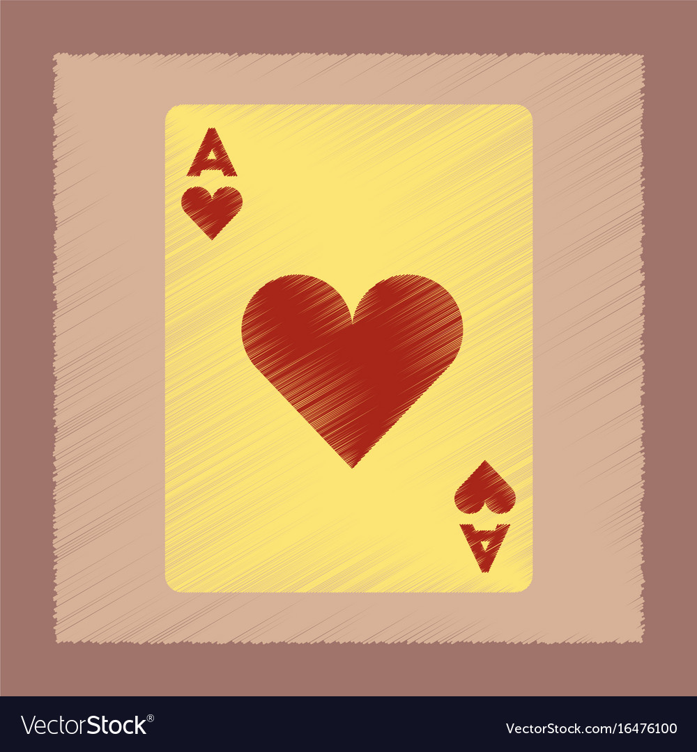 Flat shading style icon playing cards