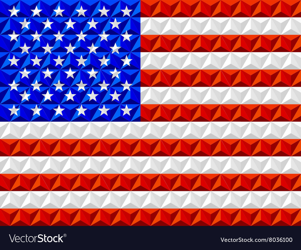 Geometric Triangle Flag Pattern