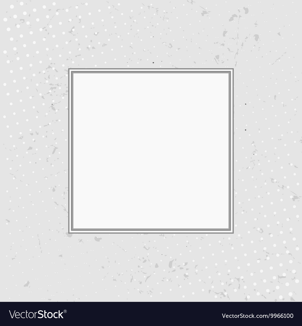 Grunge background with halftone white frame