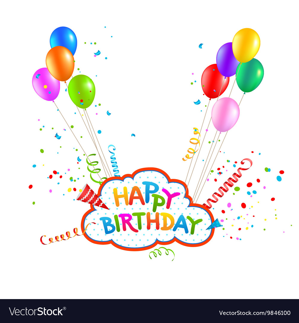 Happy birthday Royalty Free Vector Image - VectorStock