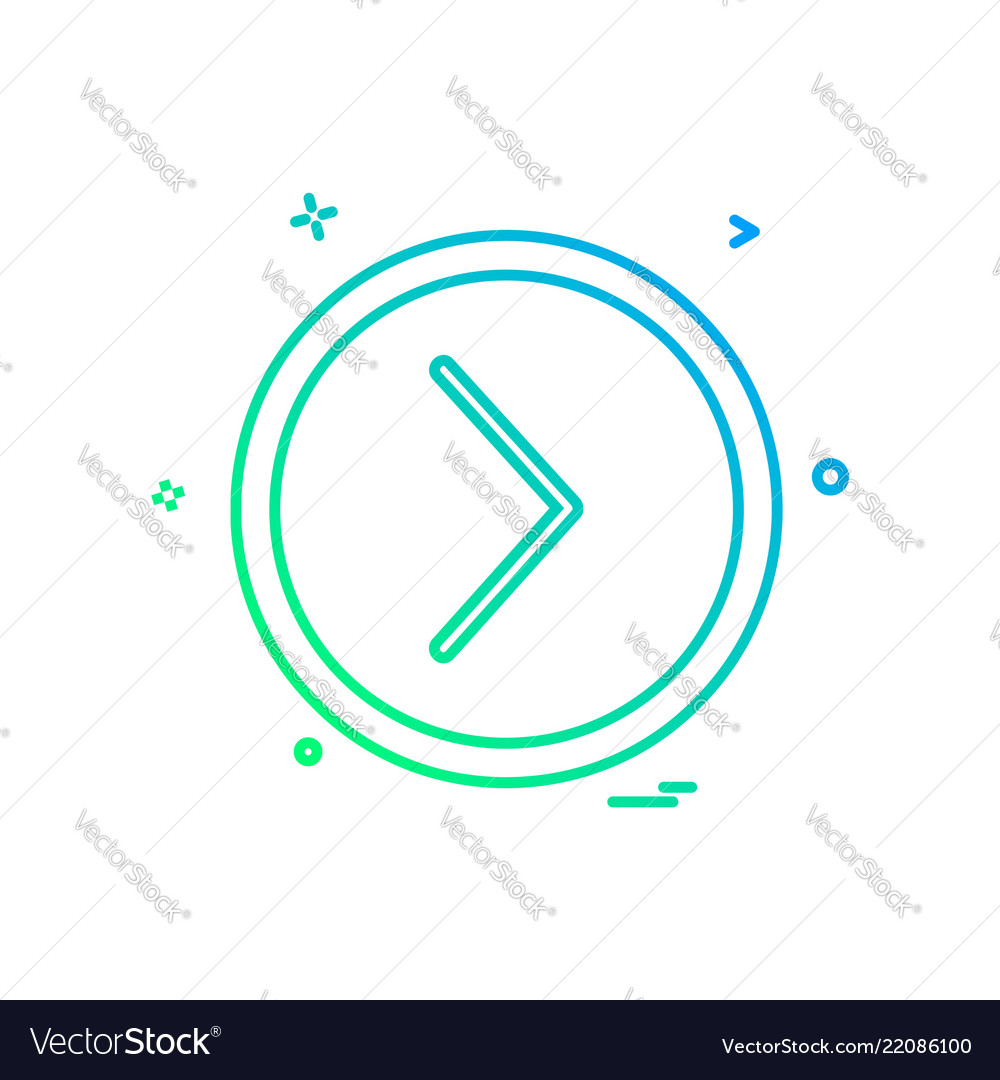 Next icon design vector image Next icon design