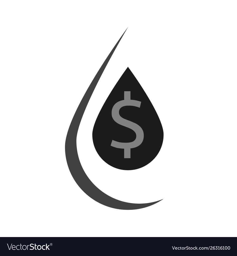 Oil industry logo with dollar symbol