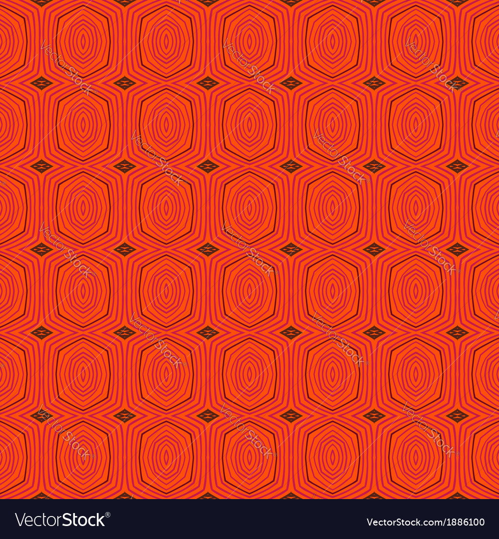 Retro pattern with oval shapes in 1950s style