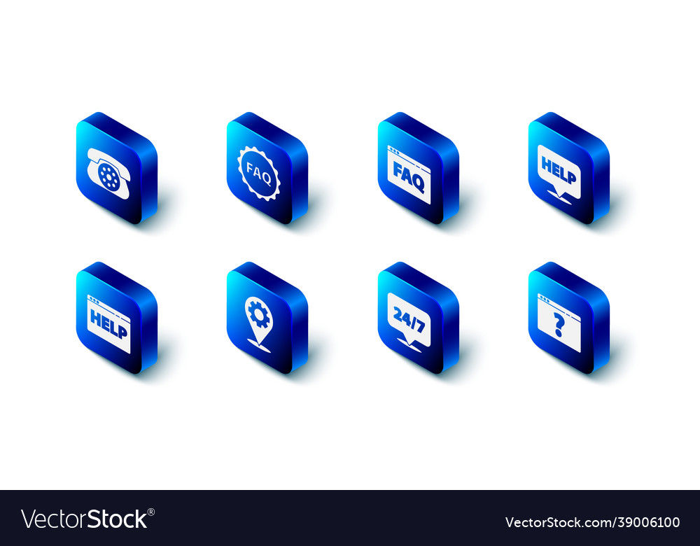 Set label with text faq browser speech bubble vector image Set label with text faq browser speech bubble