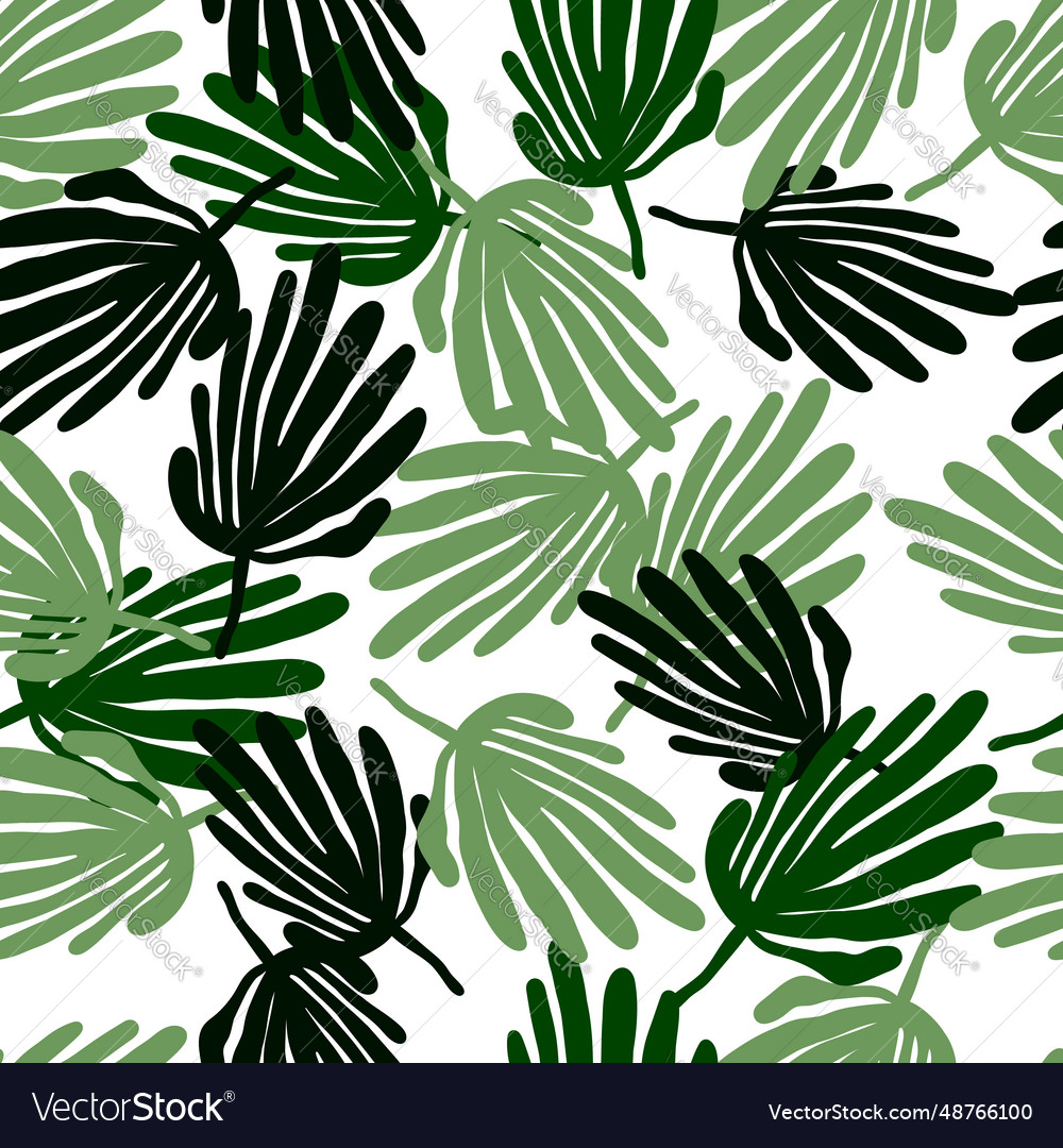 Simple organic shape seamless pattern tropical Vector Image