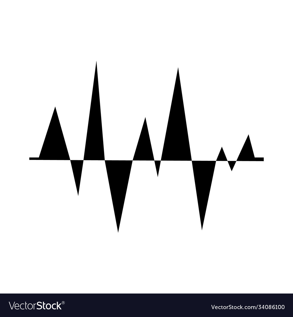 Triangle wave cycle icon