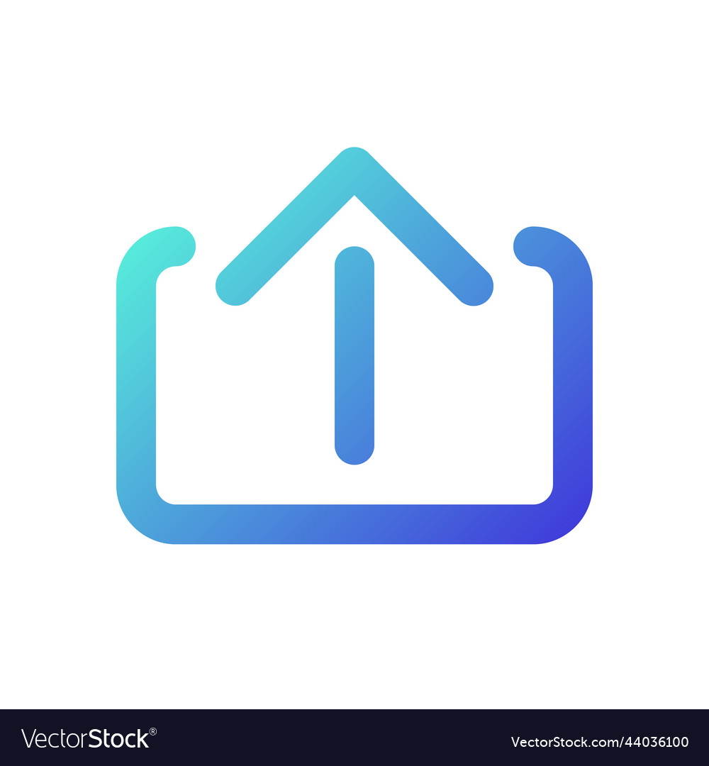 Upload pixel perfect gradient linear ui icon
