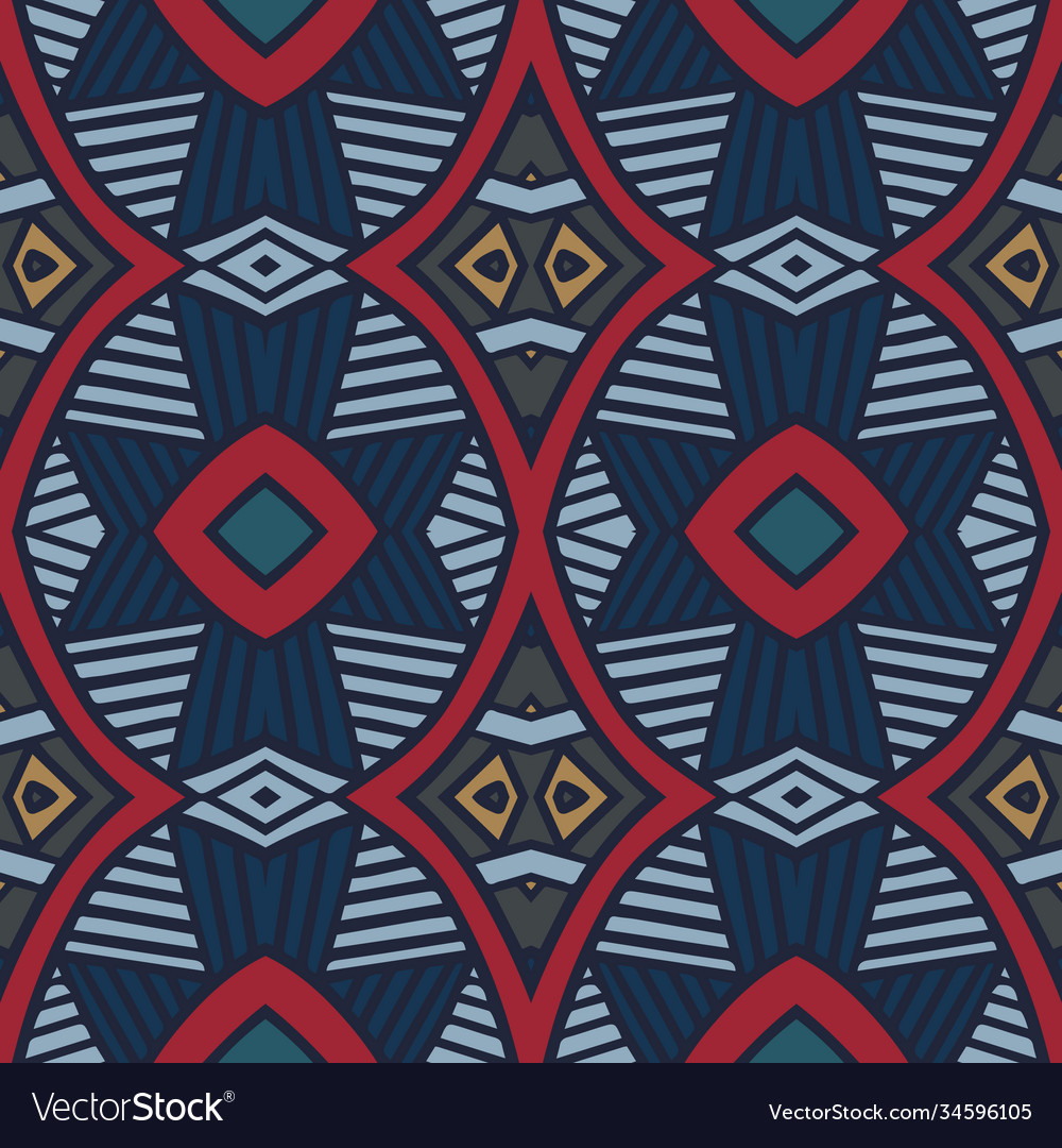 Abstract classic geometric ethnic boho pattern Vector Image