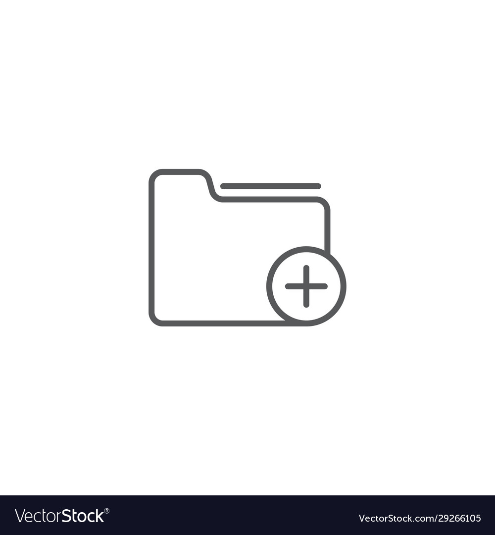 Add new icon isolated on white background vector image Add new icon isolated on white background