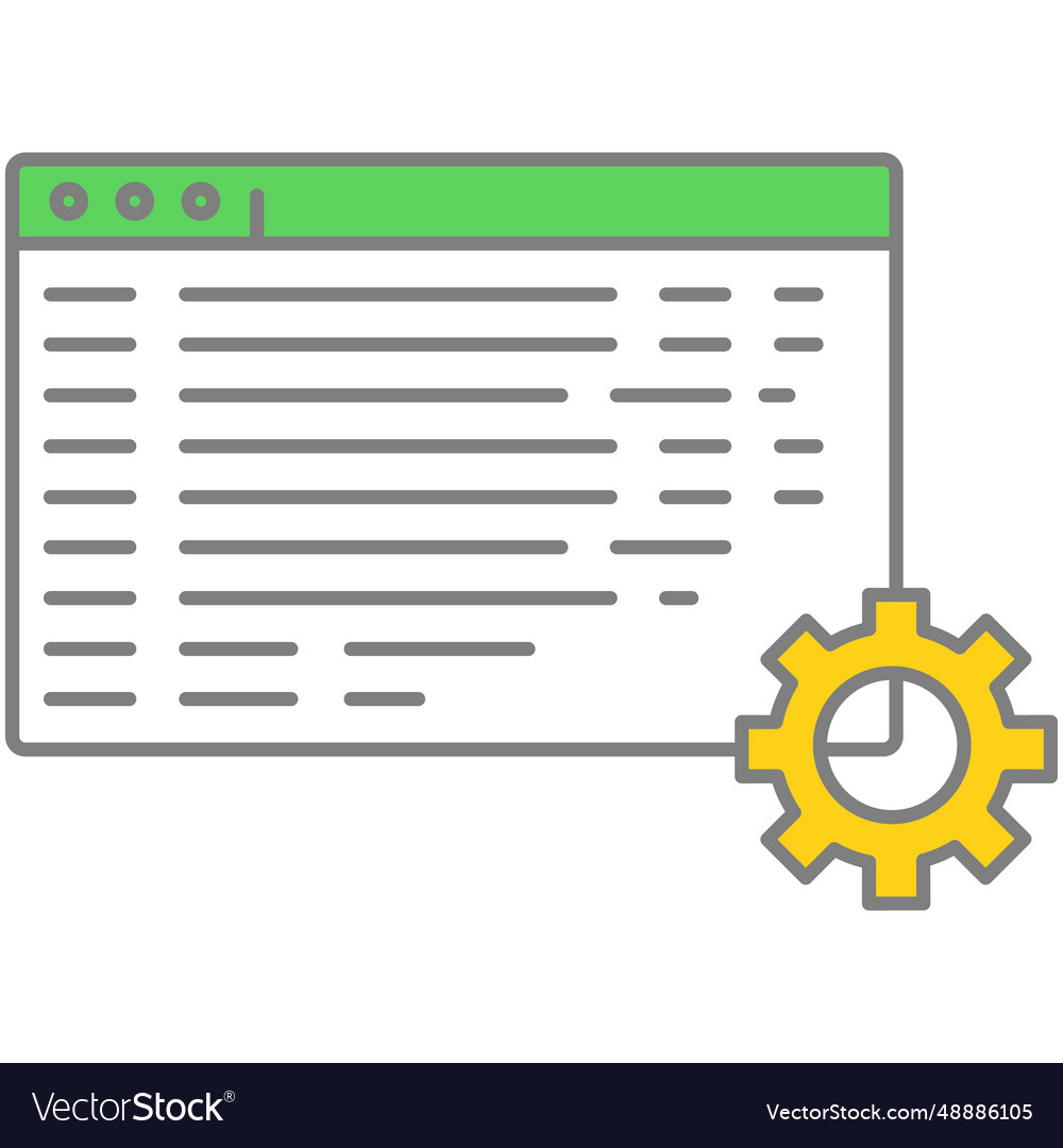 Application development process icon interface