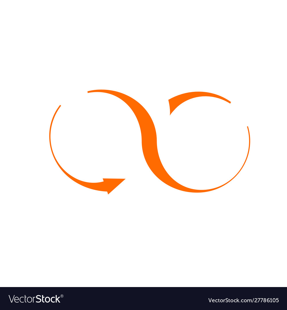 Arrow circle icon - cycle loop roundabout signs vector image Arrow circle icon - cycle loop roundabout signs