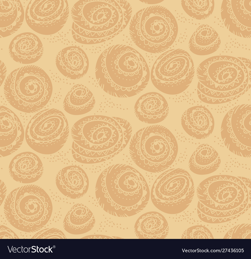 Cinnamon Bun Seamless Pattern