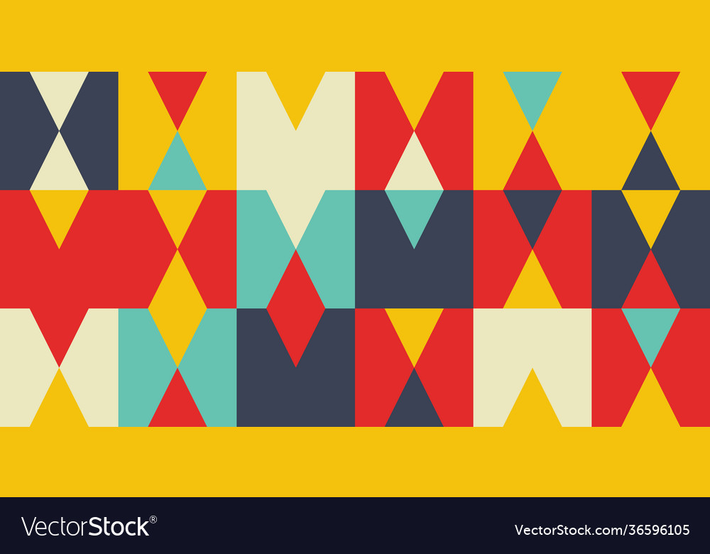 Colorful geometry pattern Vector Image Colorful geometry pattern