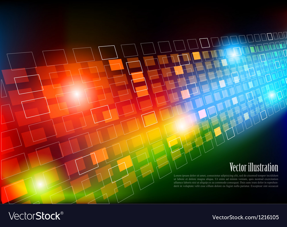 Dynamic Colorful Square Background