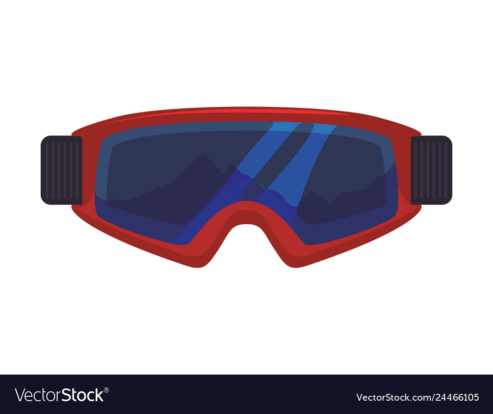 Goggles snowboard sport icon