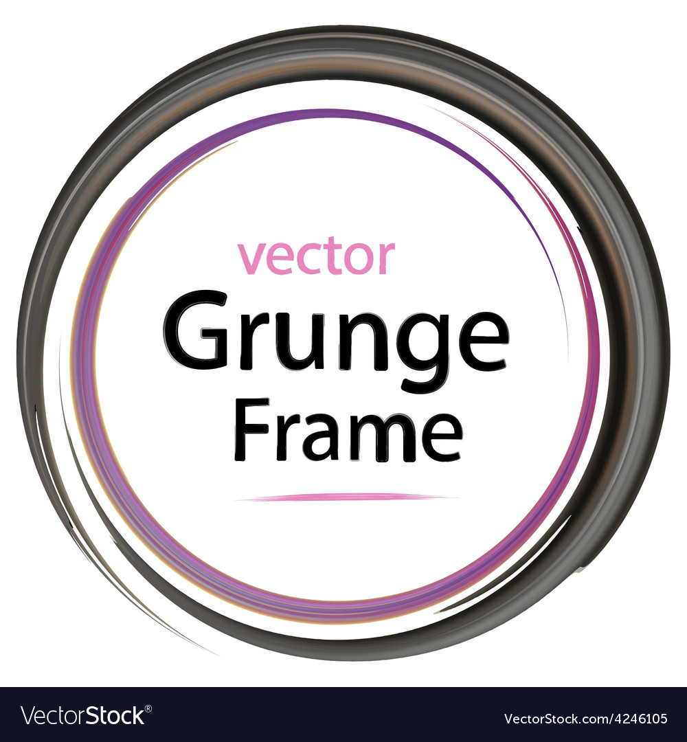 Grunge frame retro