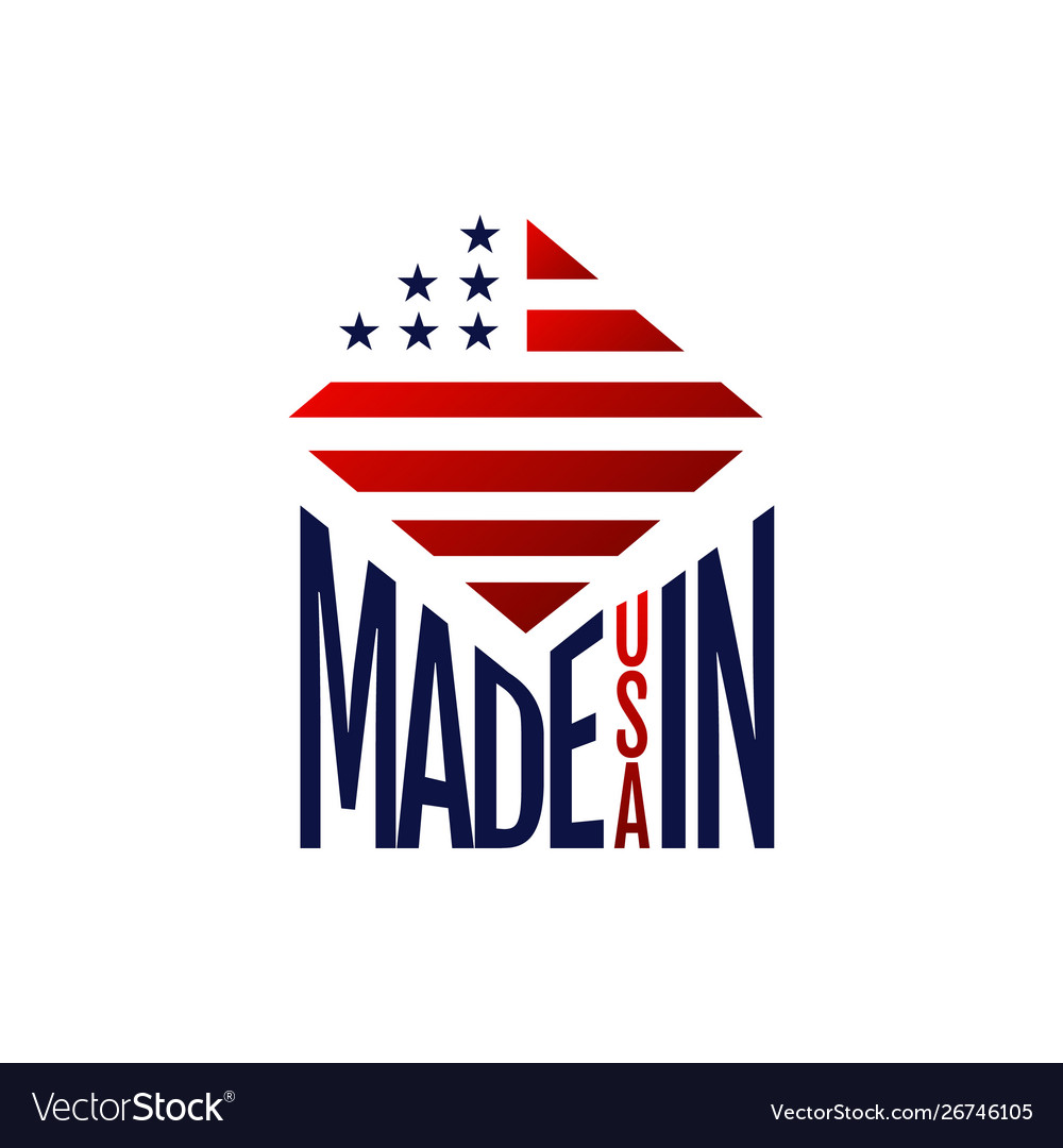 Made in usa sign logo icon