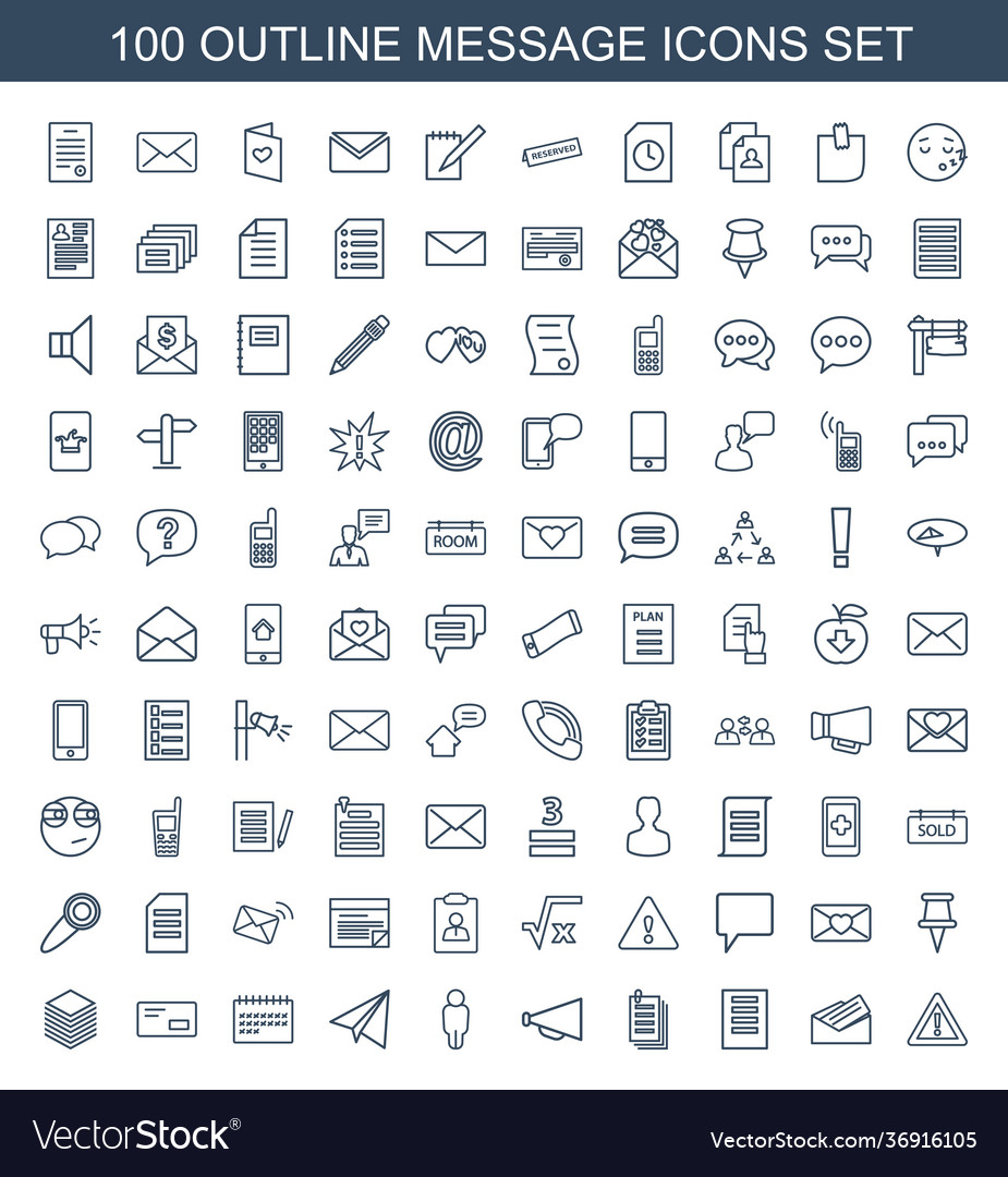 Message icons