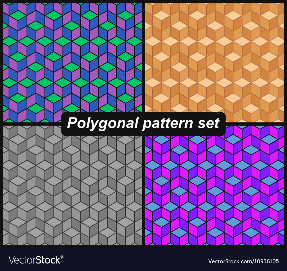 Polygonal pattern set