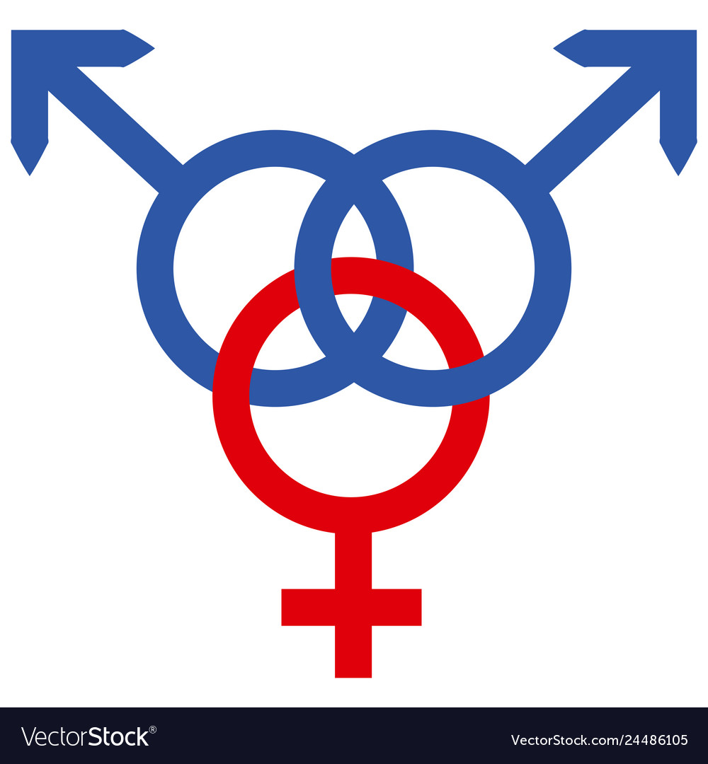 Schematic representation of polyamoric relations vector image Schematic representation of polyamoric relations