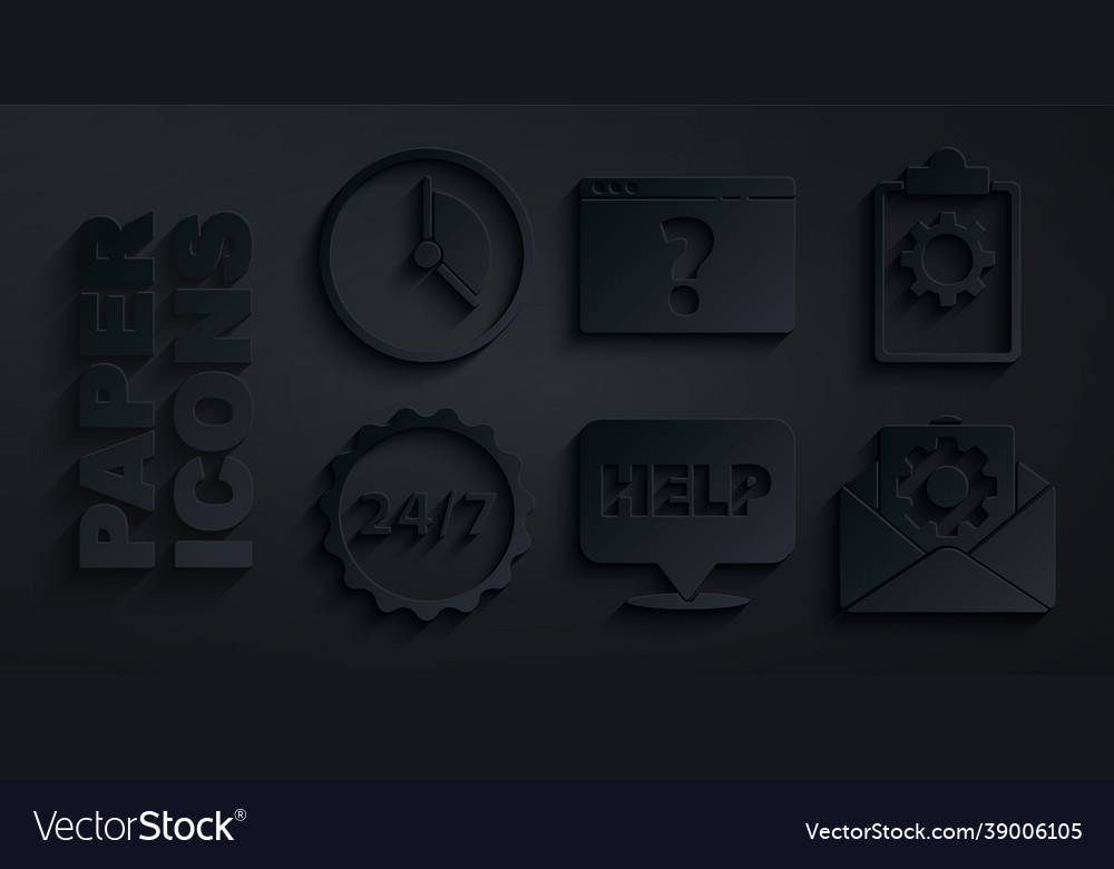 Set speech bubble with text help checklist 24 vector image Set speech bubble with text help checklist 24