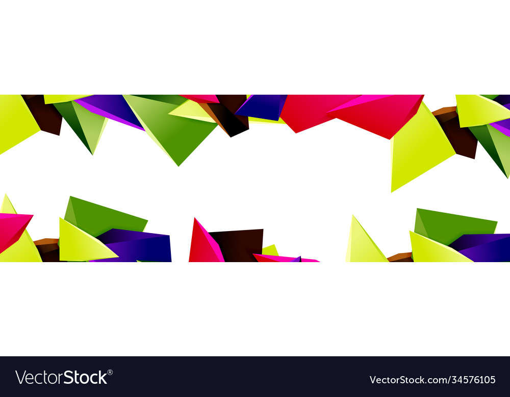 Triangle mosaic abstract background 3d triangular Vector Image Triangle mosaic abstract background 3d triangular