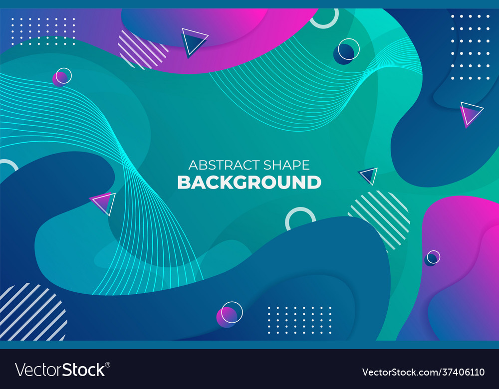 Abstract dynamic liquid gradient colorful vector image Abstract dynamic liquid gradient colorful