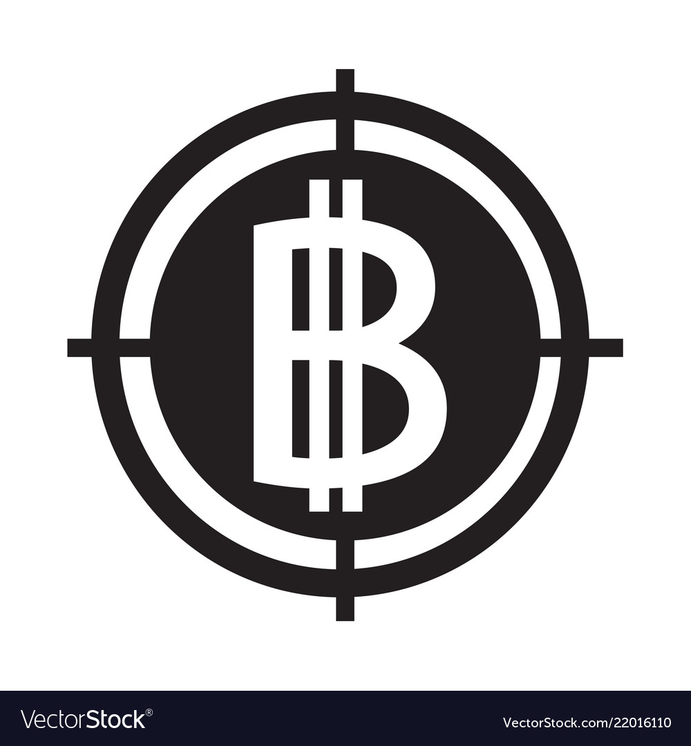 Bitcoin icon design Vector Image Bitcoin icon design