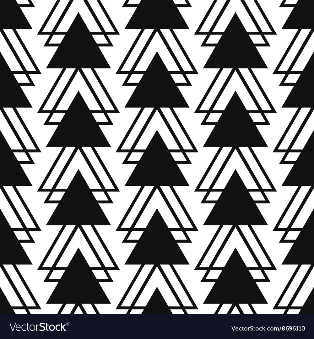 Black and White Triangle Pattern