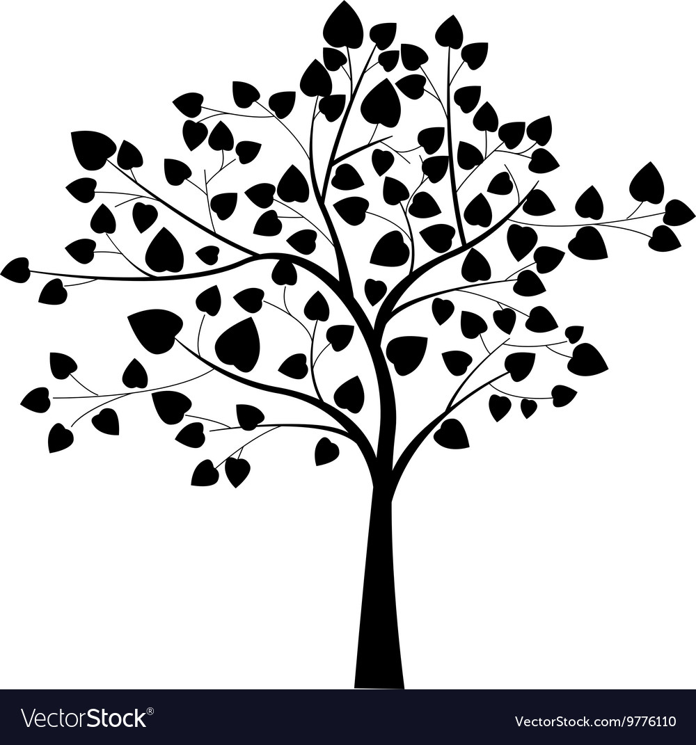 Black tree silhouette
