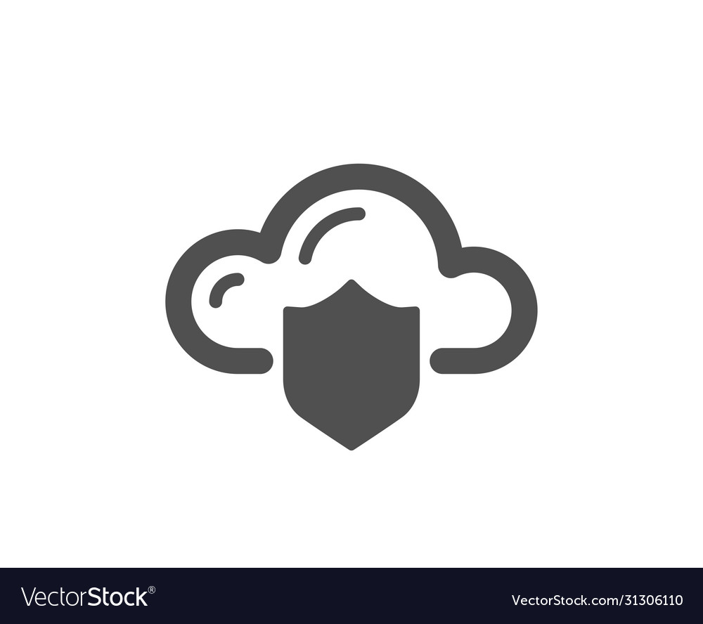 Cloud computing protection icon internet data