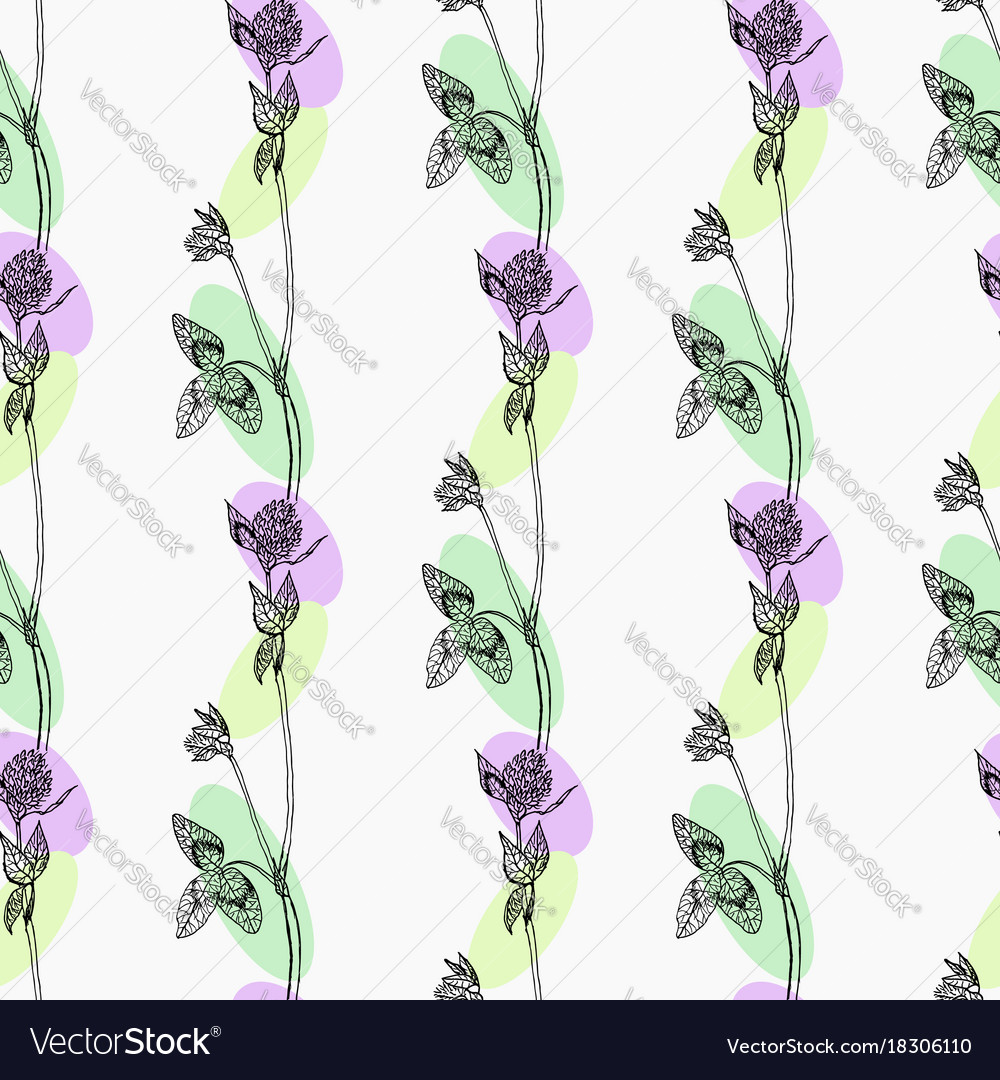 Clover seamless pattern