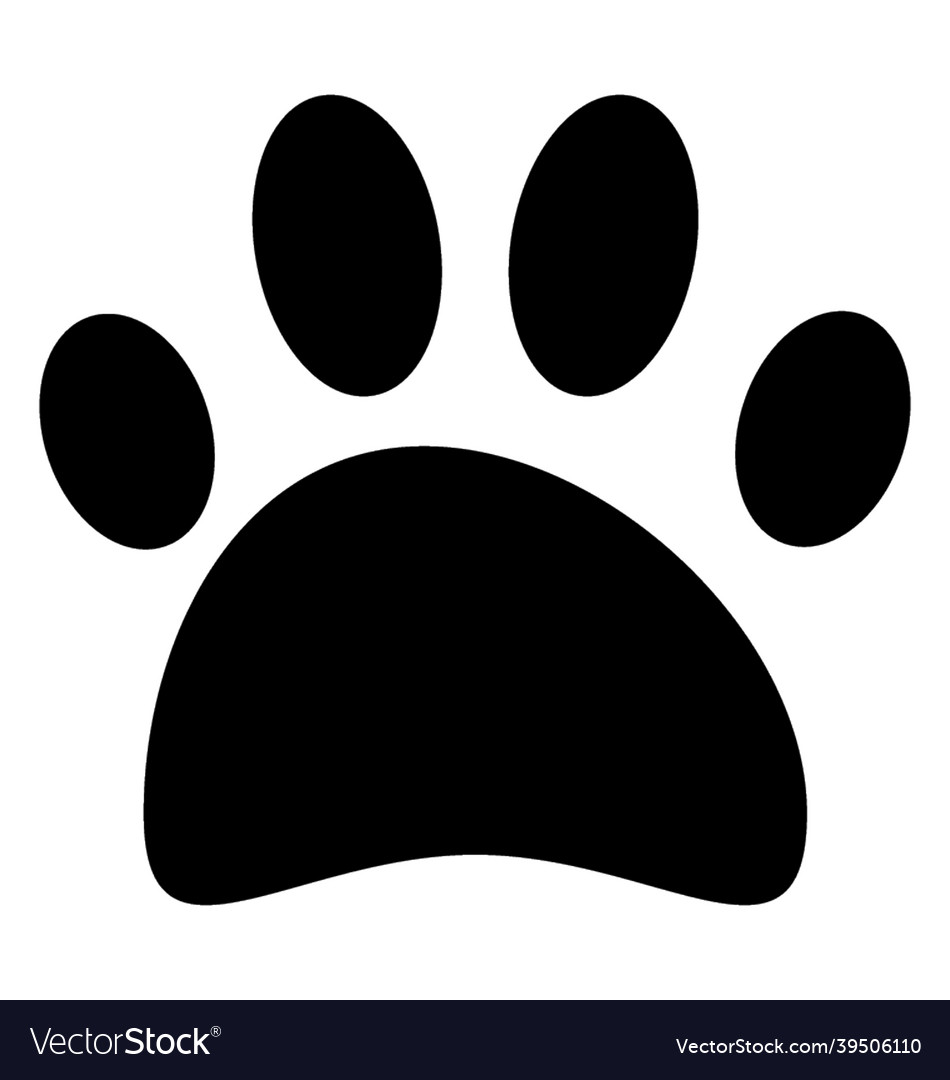 Dog paw Royalty Free Vector Image - VectorStock