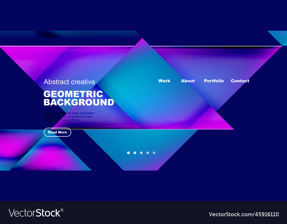 Dynamic triangle design with fluid gradient colors