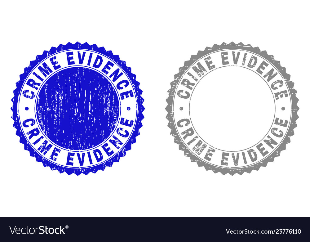 Grunge crime evidence scratched stamps