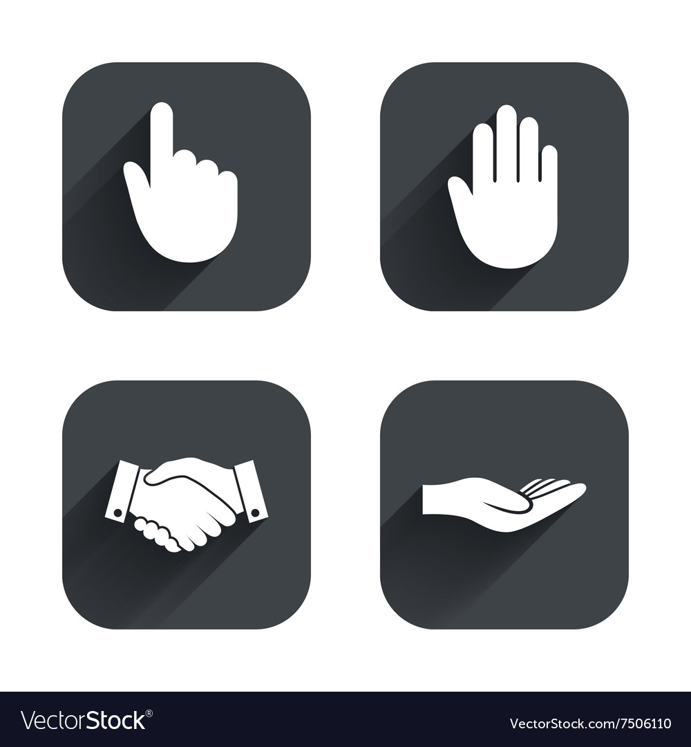 Handshake & Click Icons
