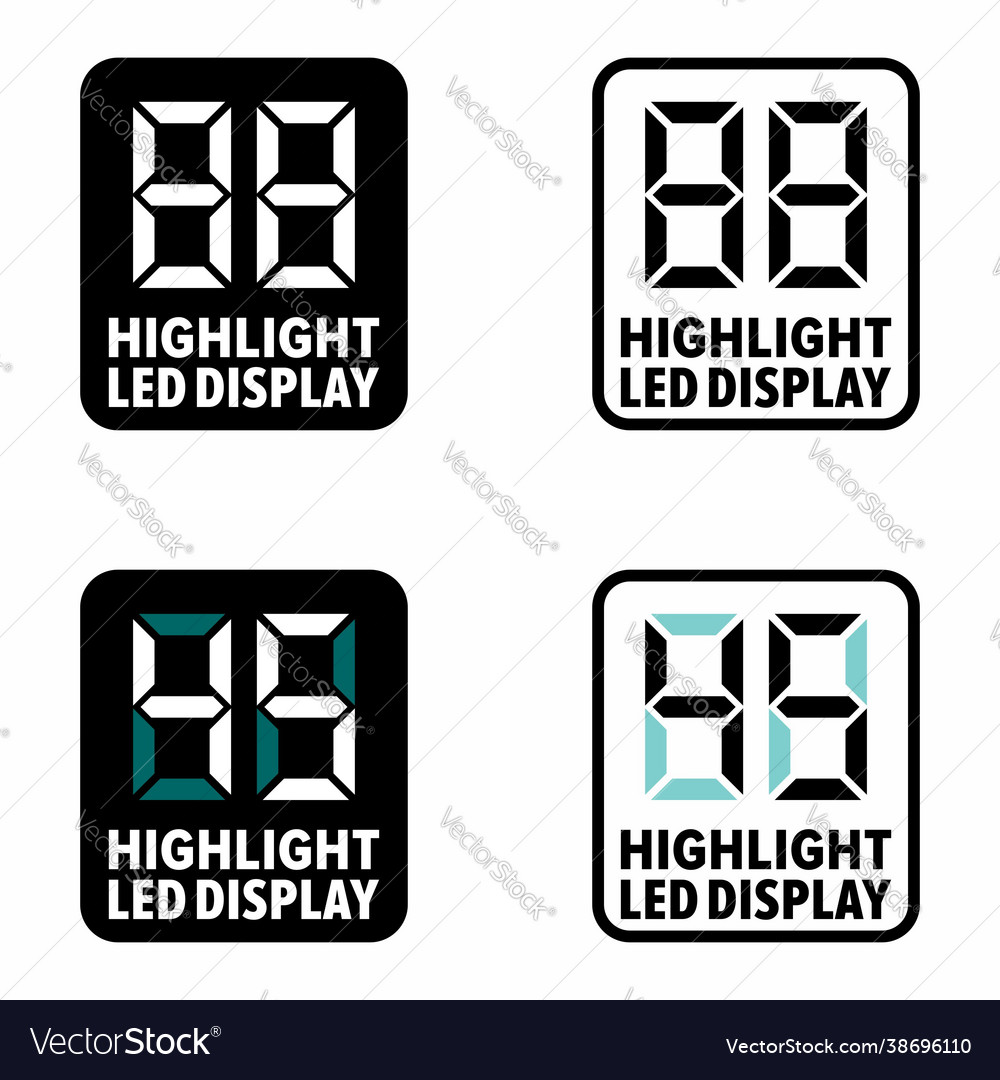 Highlight led display information sign