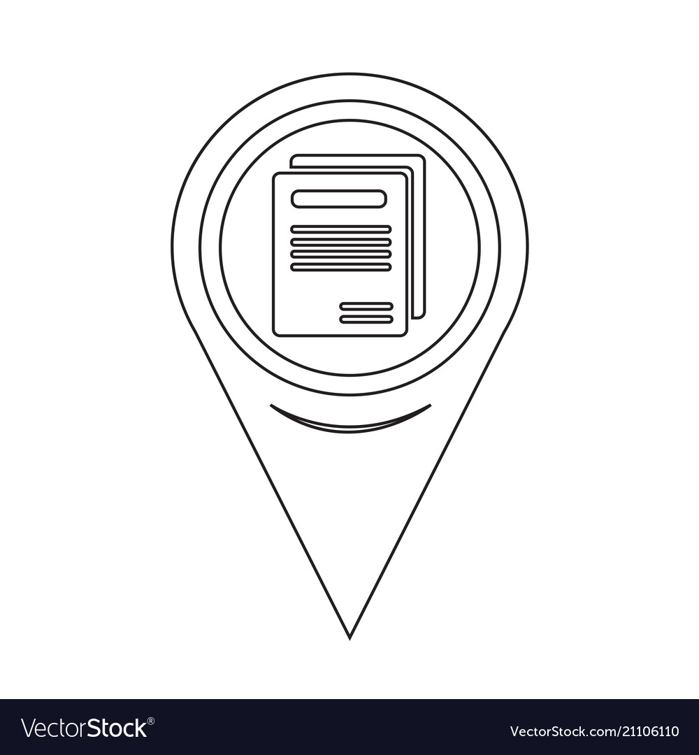 Map pointer book icon
