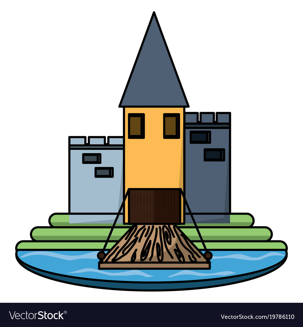 Medieval castle icon image Royalty Free Vector Image