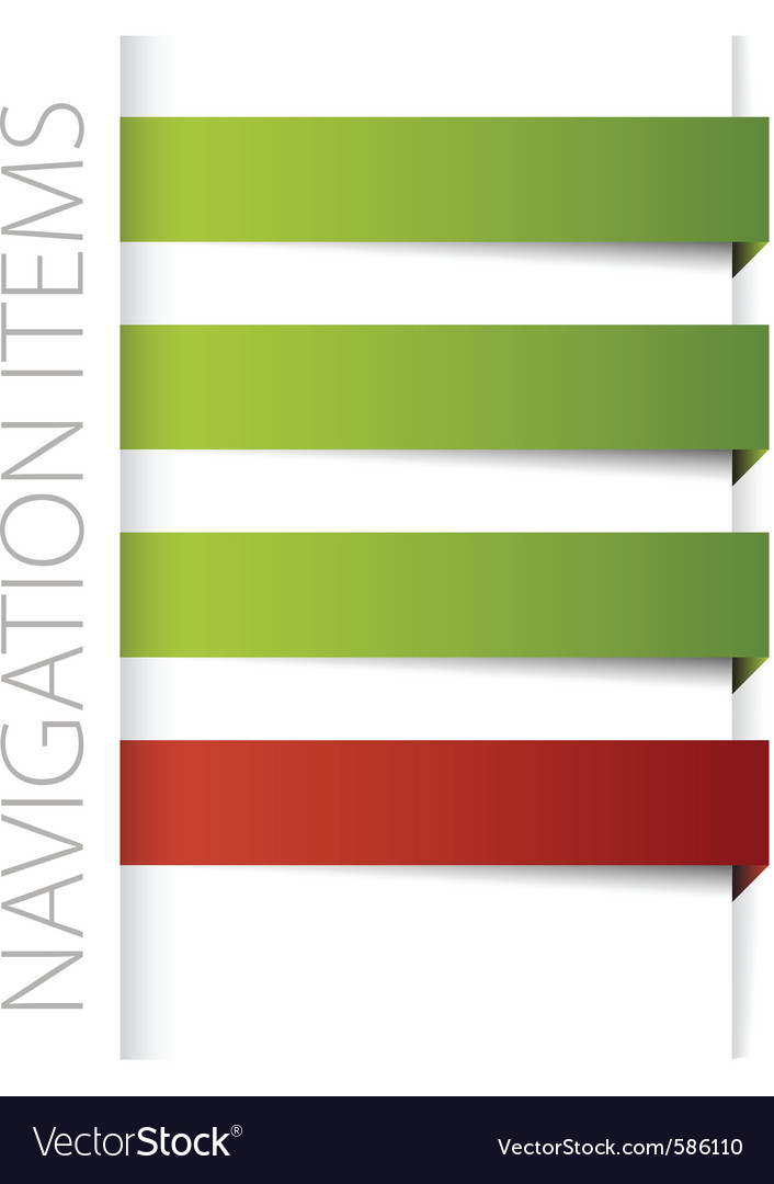 Modern navigation items