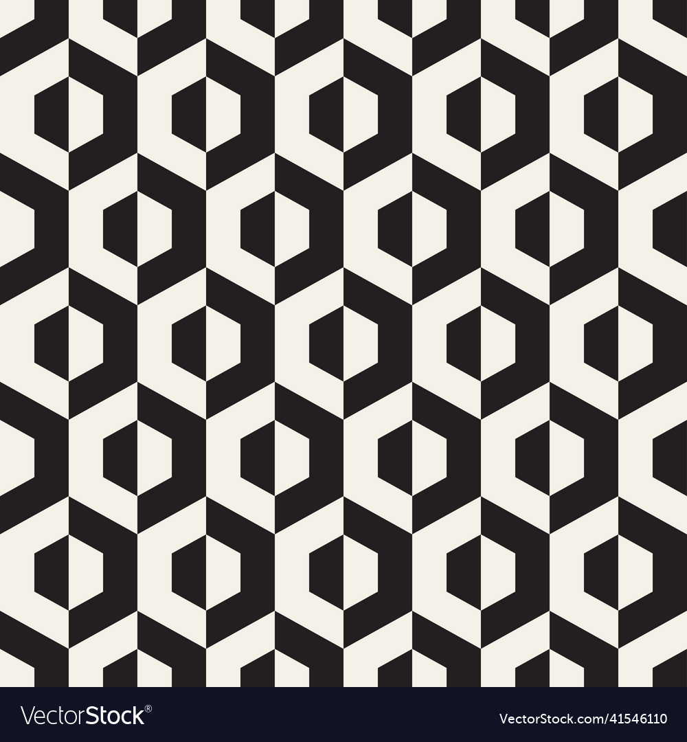 Seamless pattern repeating geometric elements