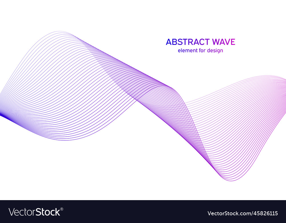 Abstract colorful wave element for design vector image Abstract colorful wave element for design