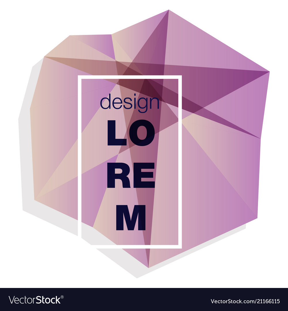 Abstract geometric background with polygons info Vector Image Abstract geometric background with polygons info