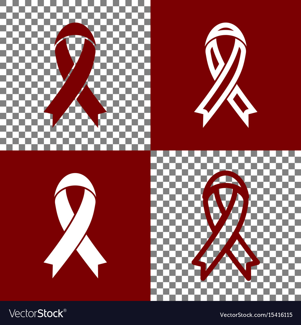 Black awareness ribbon sign bordo