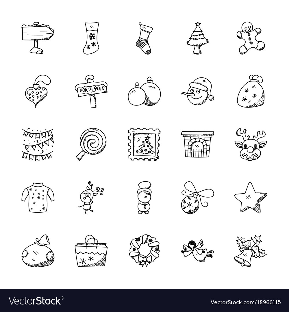 Festive Christmas Doodle Collection