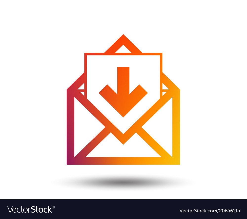 Mail icon envelope symbol inbox message sign