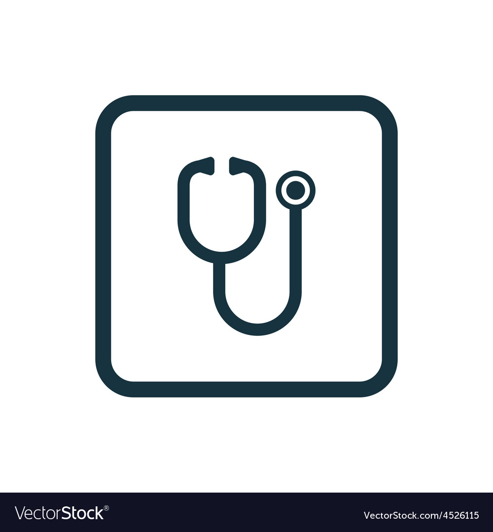 Medical icon rounded squares button