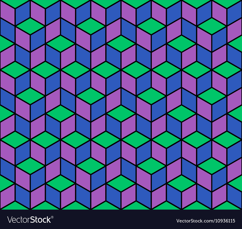 Multicolored pattern of hexagons eps 10